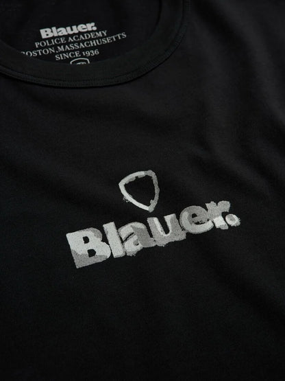 Blauer T-shirt uomo
