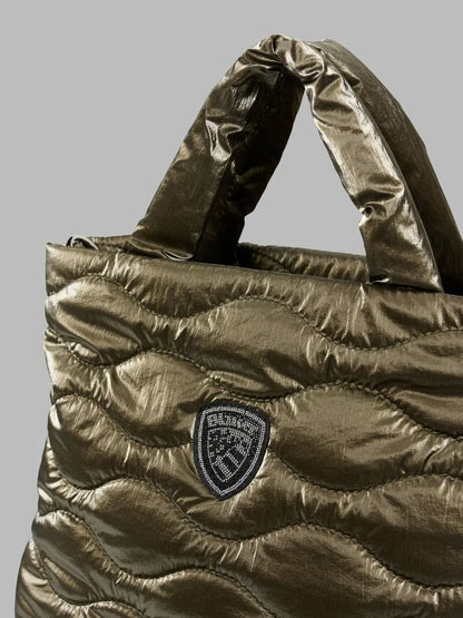 Blauer borsa donna padded nylon shopping bag