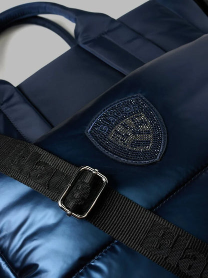 Blauer borsa donna polyester tote bag 33x32x16