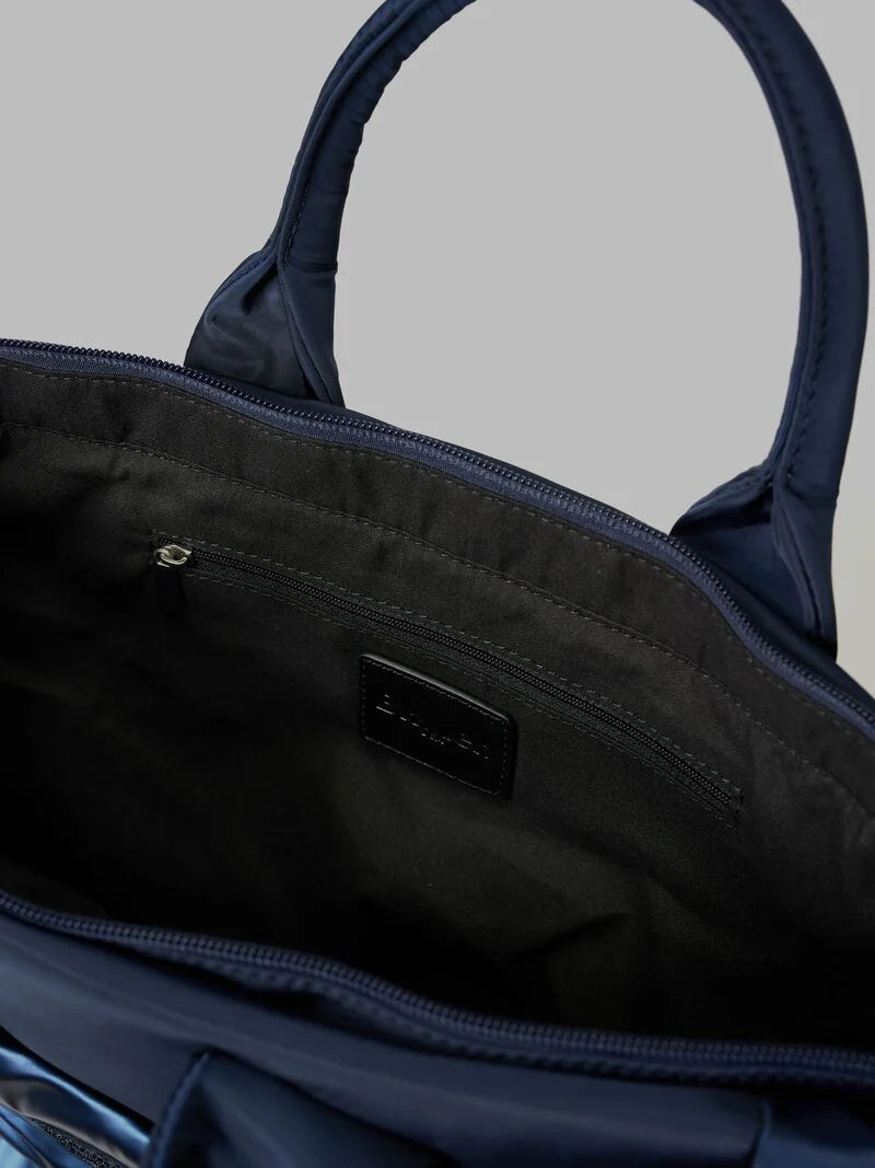 Blauer borsa donna polyester tote bag 33x32x16