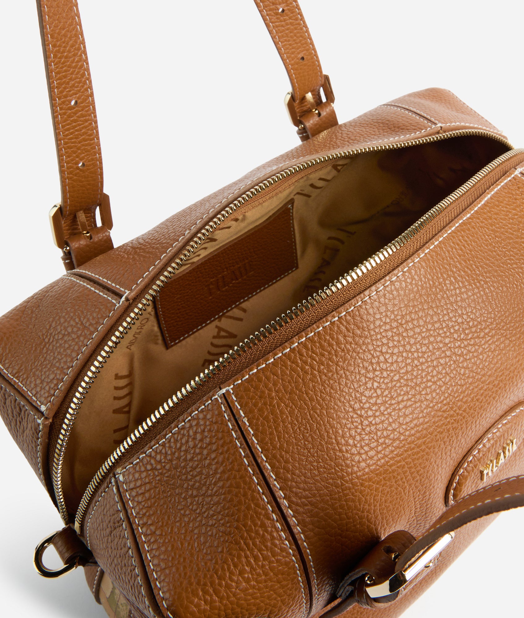 interno borsa 1a classe alviero martini scomparti e fodera logata