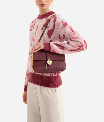 1^ Classe borsa donna tracolla burgundy  LG33 T407 0304