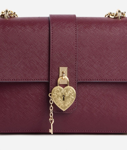 1^ Classe borsa donna tracolla burgundy  LG33 T407 0304