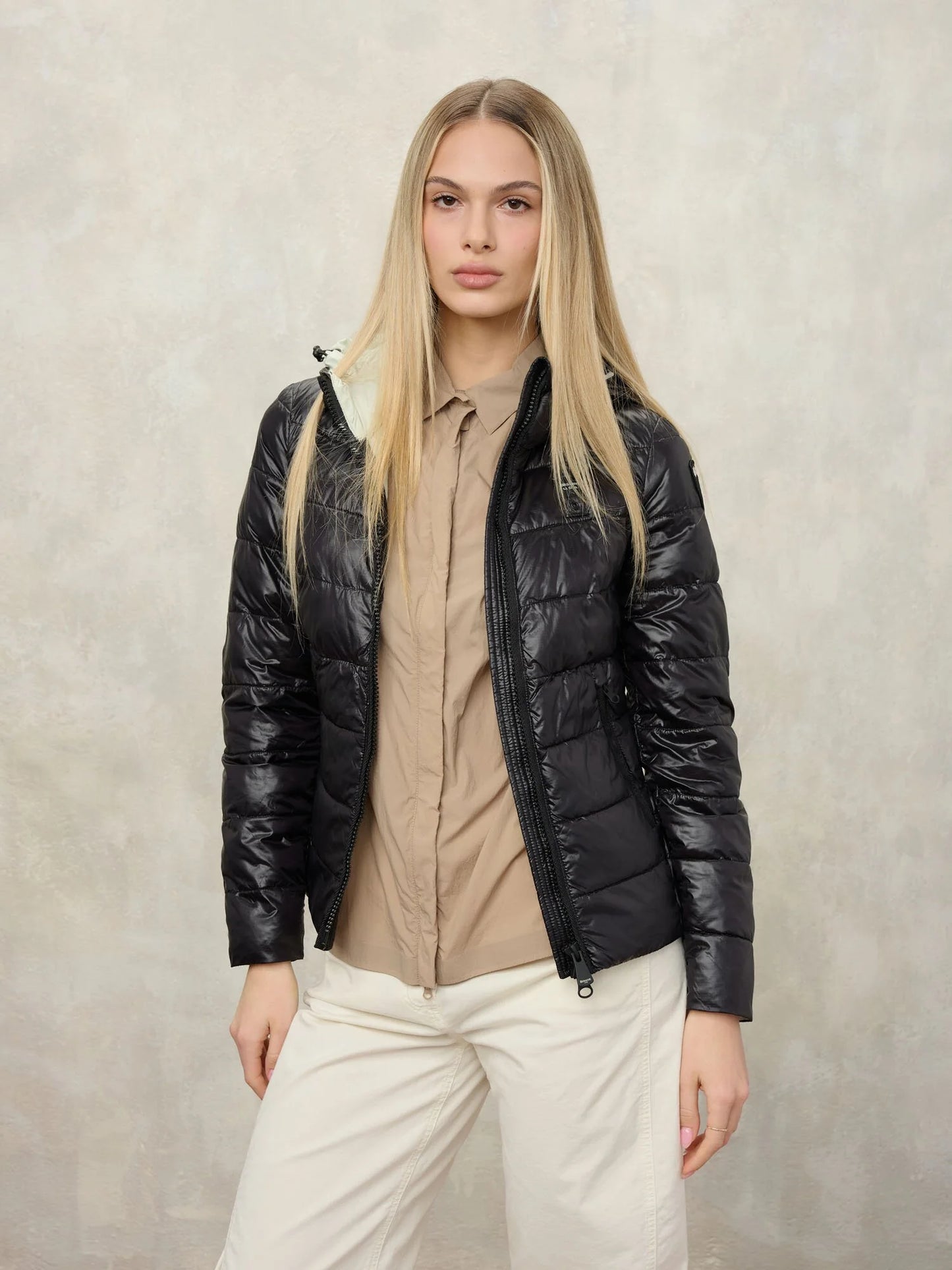 Blauer Giubbotto donna a righe Caroll 26SBLDC02170_006648_999EE