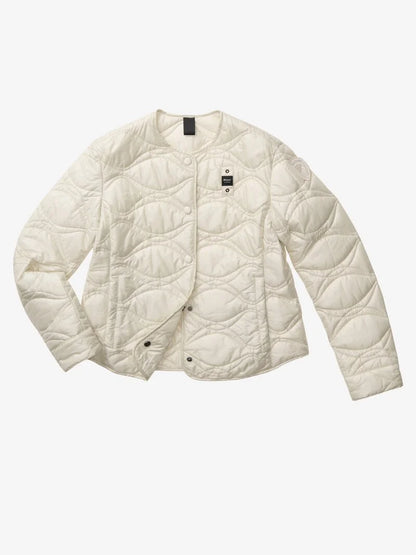 Blauer Women's White Quilted Jacket Dalrymple – Lightweight Spring Down Jacket 26SBLDC02175