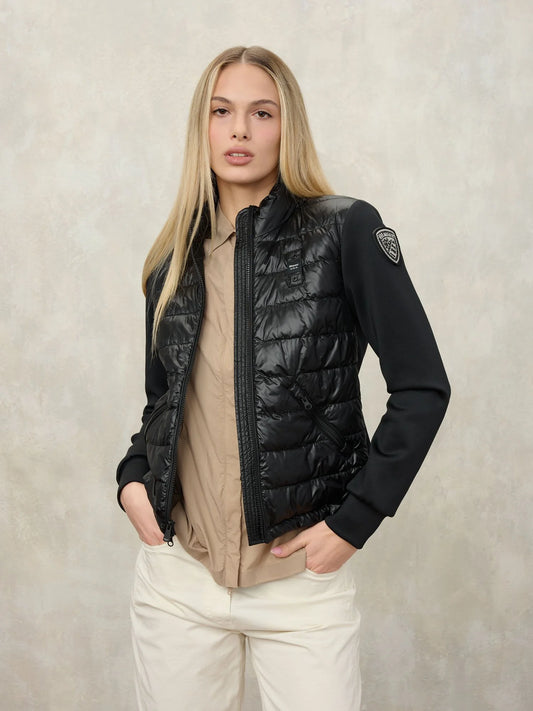 blauer giubbino donna nero haskel frontale