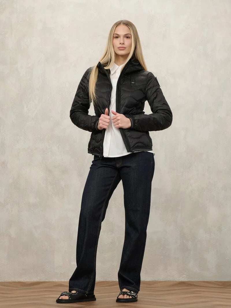 giubbino blauer donna indossato vestibilità