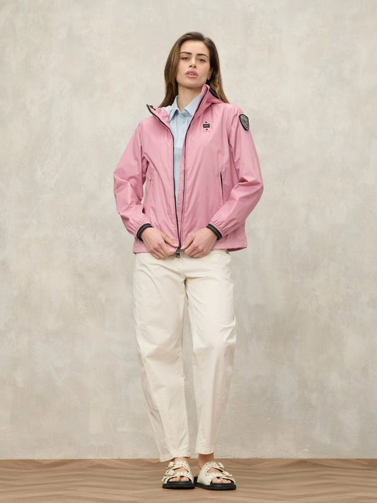 blauer giacca donna anawan rosa cappuccio