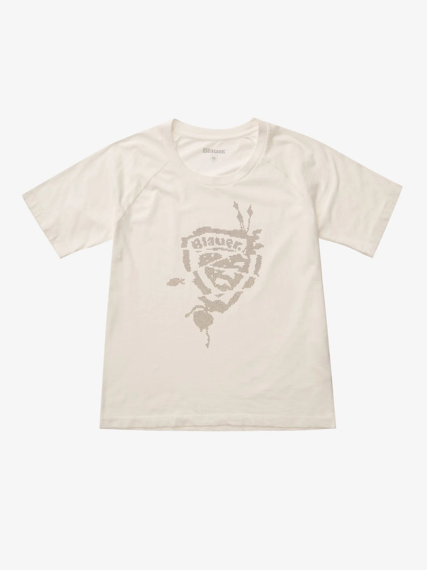 dettaglio logo blauer decorato