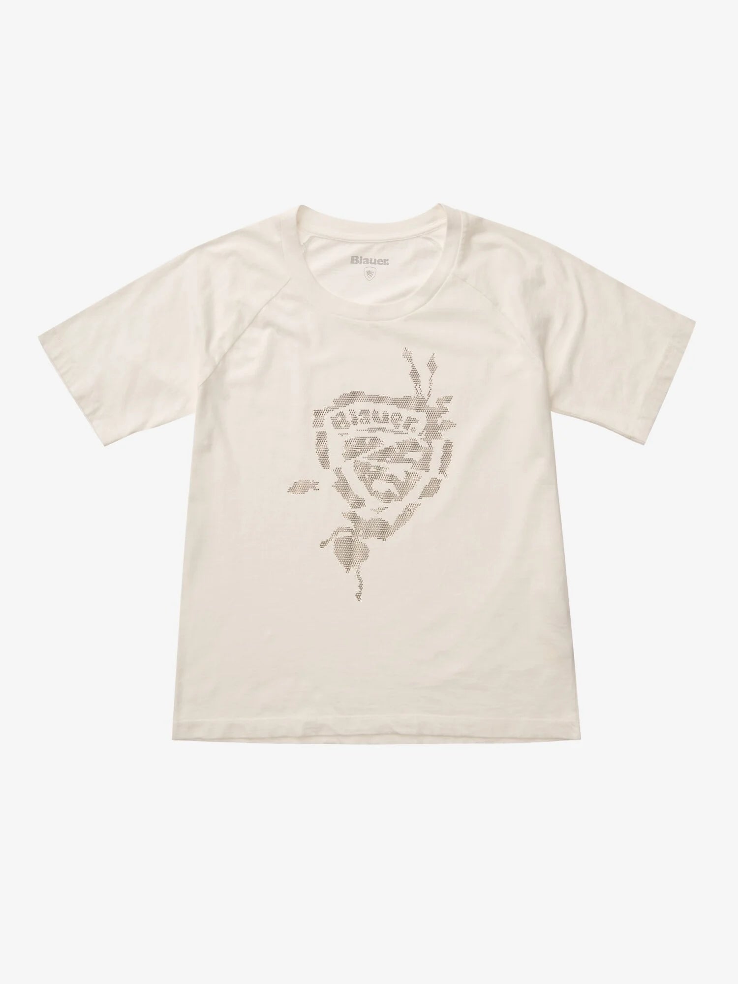 dettaglio logo blauer decorato