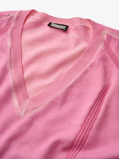 Blauer Women's Lightweight V-Neck Empire Sweater 26SBLDM02484