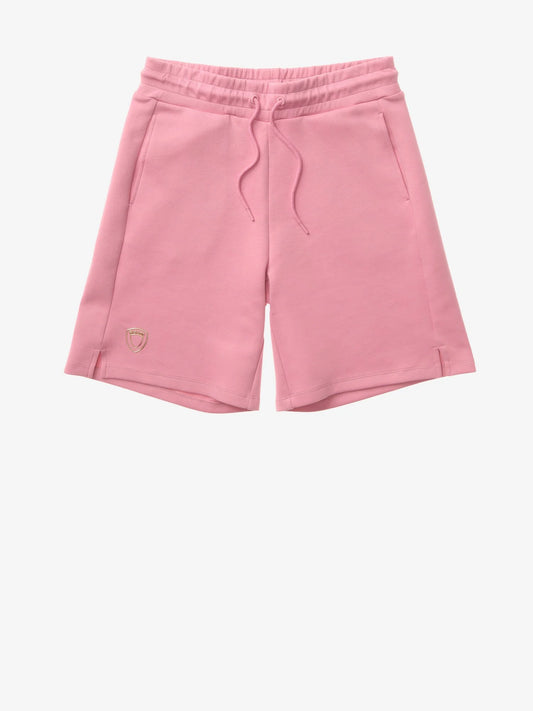 Bermuda Donna Blauer Lane 26SBLDP05058 con coulisse e logo – Rosa