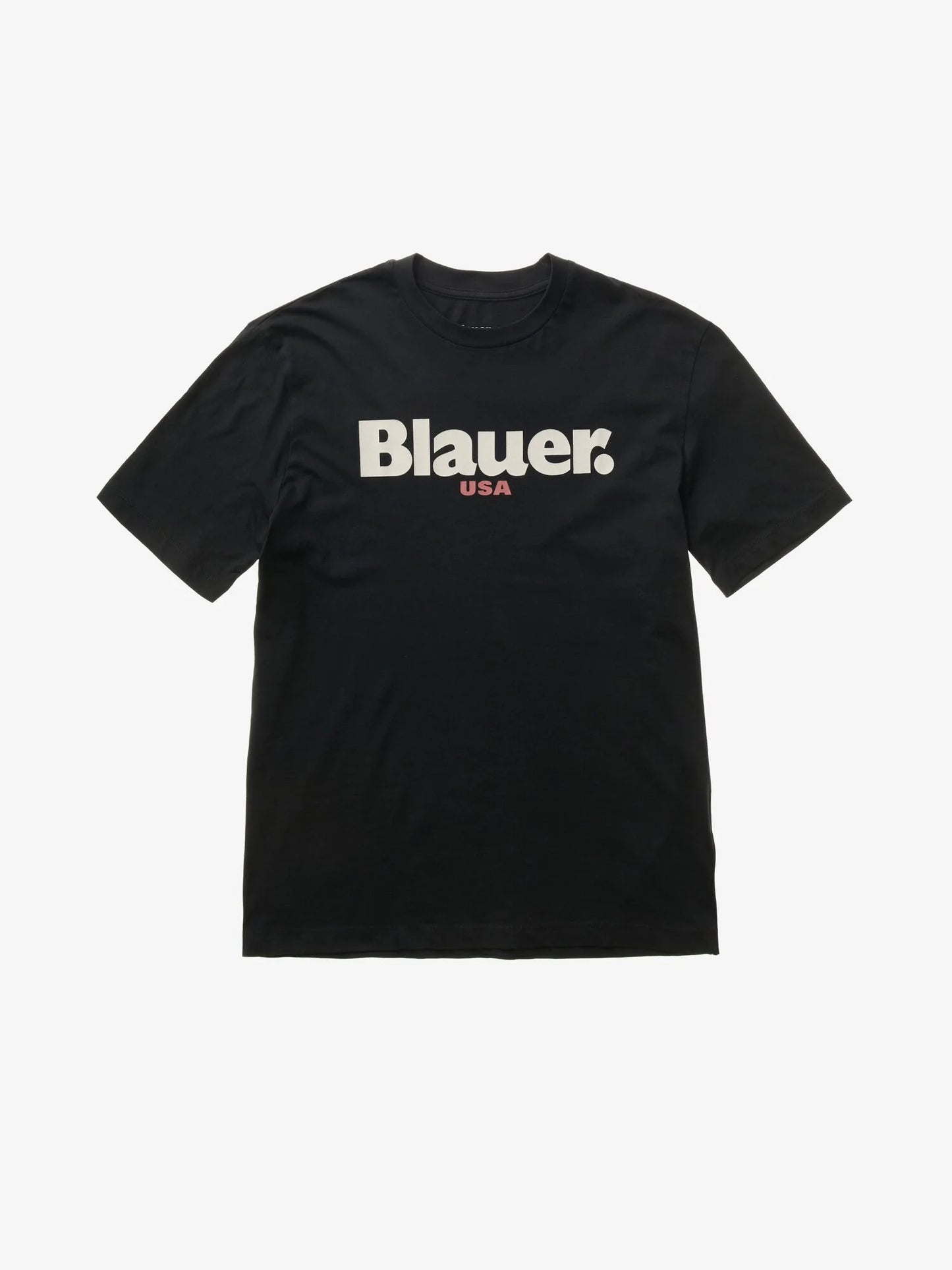 Men's T-shirt Blauer Ernst 26SBLUH02299 with front logo – Black