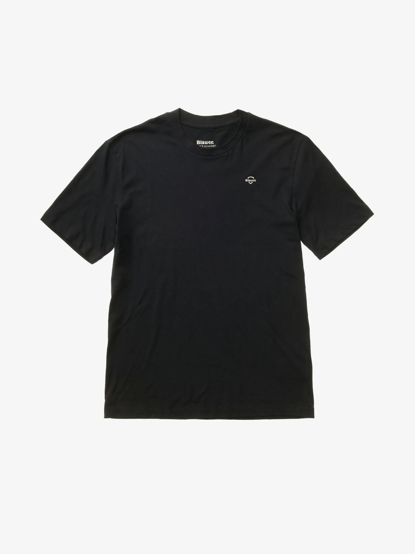 Men's Blauer Errol 26SBLUH02300 T-shirt with minimalist logo - Black