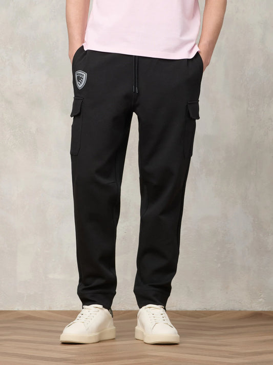Pantalone cargo Blauer uomo nero vista frontale