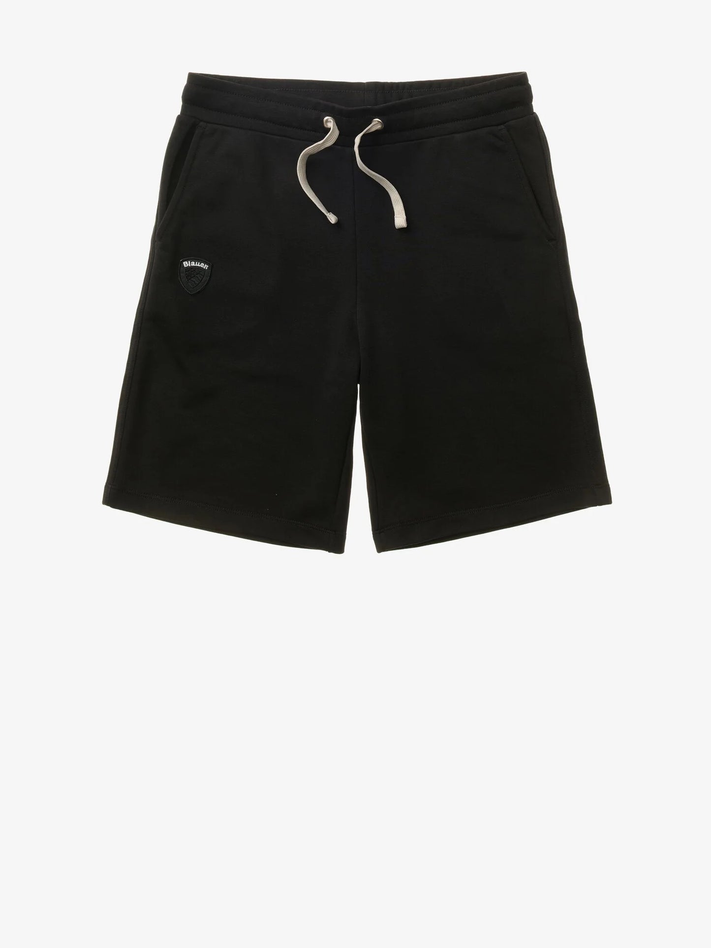 Men's Blauer Summer 26SBLUP05244 Bermuda shorts with drawstring and logo – Black