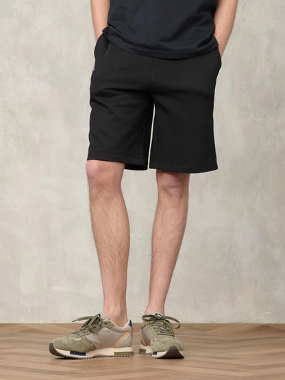 Men's Blauer Summer 26SBLUP05244 Bermuda shorts with drawstring and logo – Black
