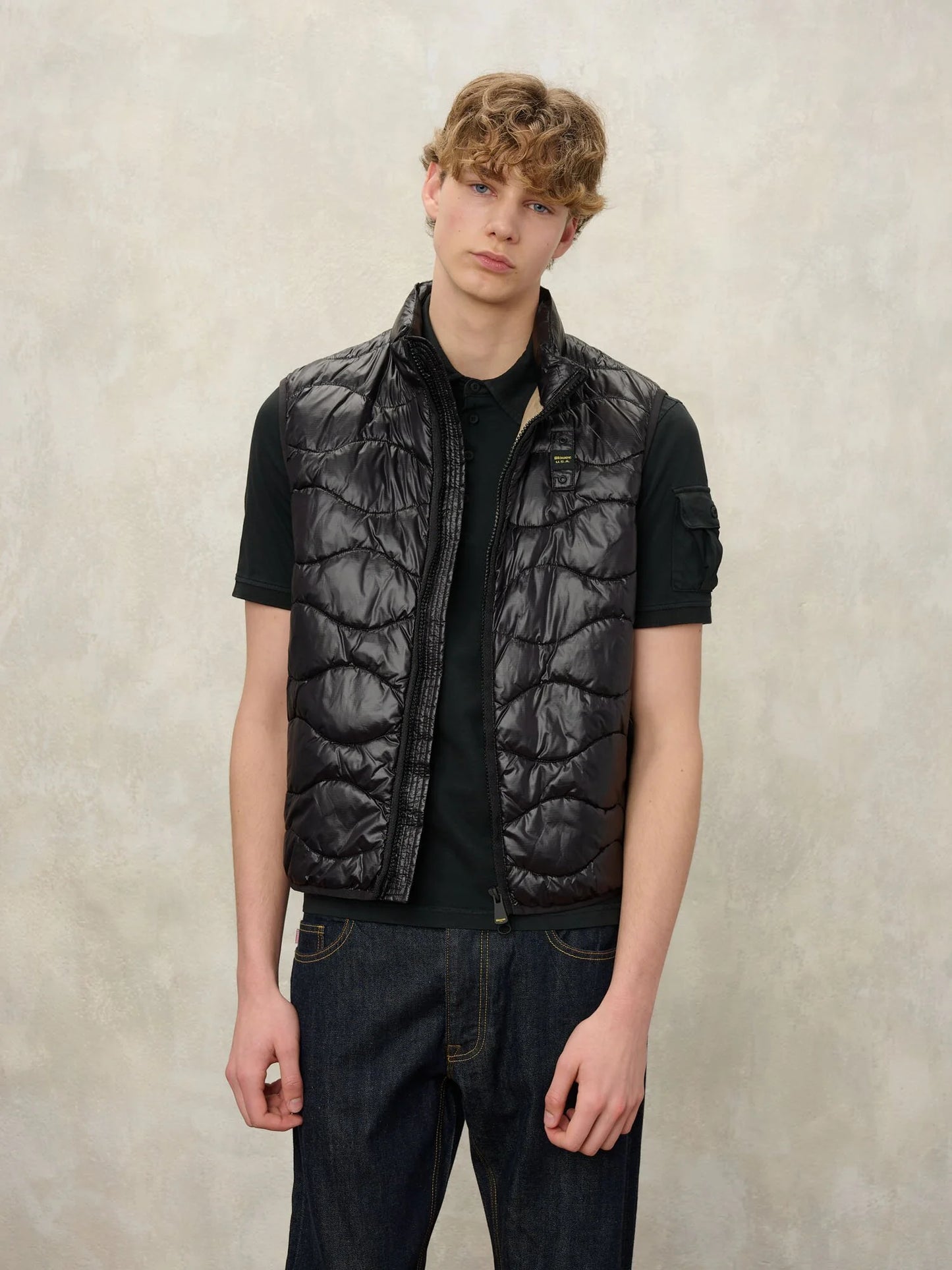Blauer Men's Wavy Gilet mod. Danny 26SBLUX02184