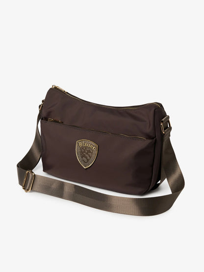 blauer borsa donna tracolla nylon marrone