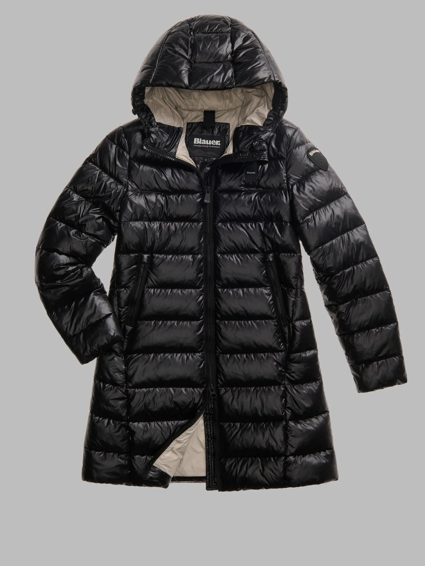 Blauer giubbotto lungo Donna modello Adelaide 26WBLDK02073-006648 999EI