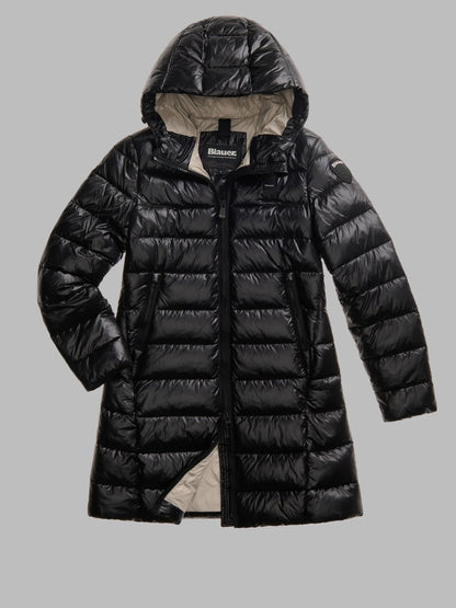 Blauer giubbotto lungo Donna modello Adelaide 26WBLDK02073-006648 999EI