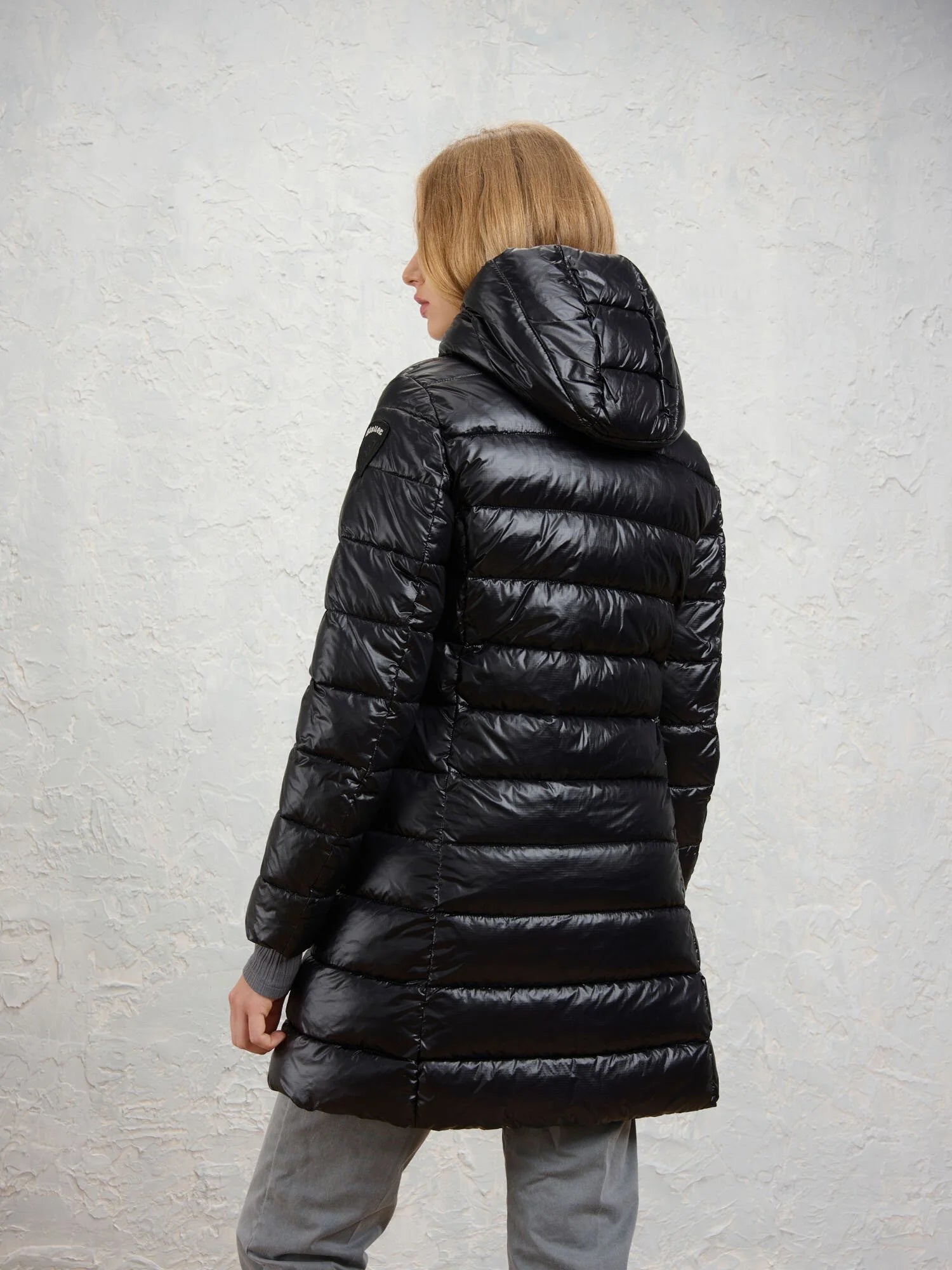 Blauer giubbotto lungo Donna modello Adelaide 26WBLDK02073-006648 999EI