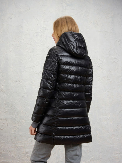 Blauer giubbotto lungo Donna modello Adelaide 26WBLDK02073-006648 999EI