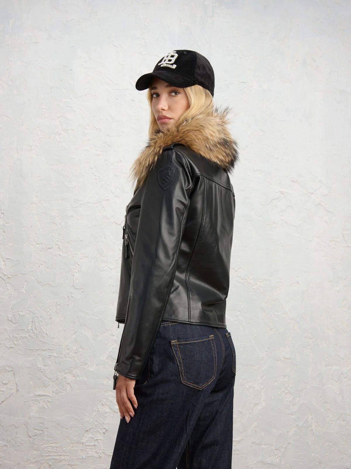 Blauer giacca in pelle Donna modello Cherry 26WBLDL01480-007355 999 - immagine 3