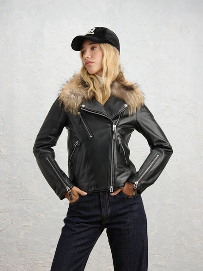 Blauer giacca in pelle Donna modello Cherry 26WBLDL01480-007355 999 - immagine 1