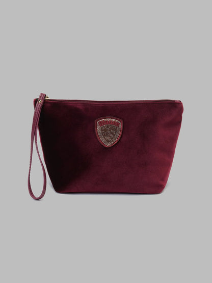 Blauer Borsa pochette donna velvet polyester clutch F6DEBBY01/CLU BORDEAUX