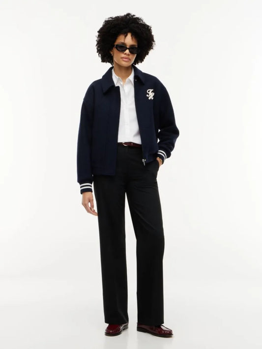 Tommy Hilfiger Pantaloni donna Straight Leg Twill Trousers WW0WW51899BDS