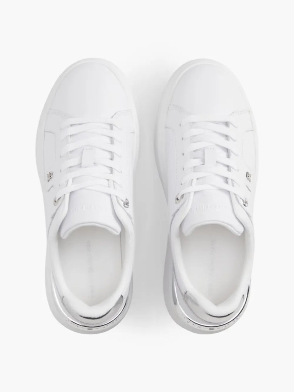 Tommy Hilfiger scarpe donna in pelle Th platform chic sneaker FW0FW096260IO - immagine 3