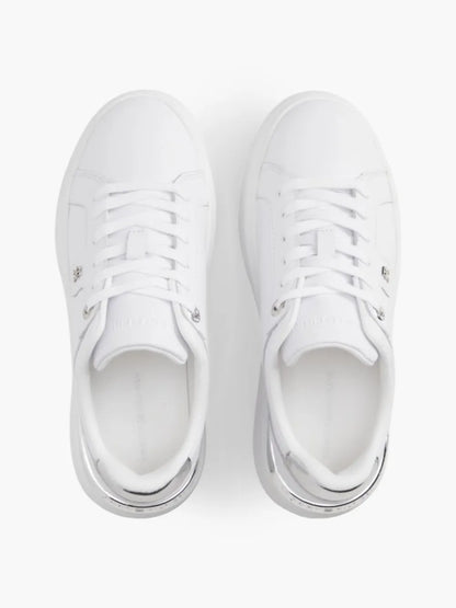 Tommy Hilfiger scarpe donna in pelle Th platform chic sneaker FW0FW096260IO - immagine 3