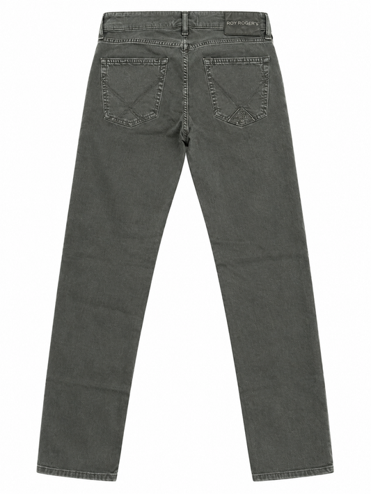 Roy Roger's JEANS uomo 517 Plain MAN Soft bull elast. Crow RRU089CS860127 C0242 - immagine 2