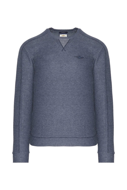 Aeronautica Militare Herren-Sweatshirt mit Rundhalsausschnitt 