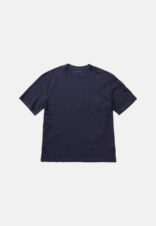 Blauer T-shirt uomo in filo  26SBLUH02121_007451_890 mod Haul dyed