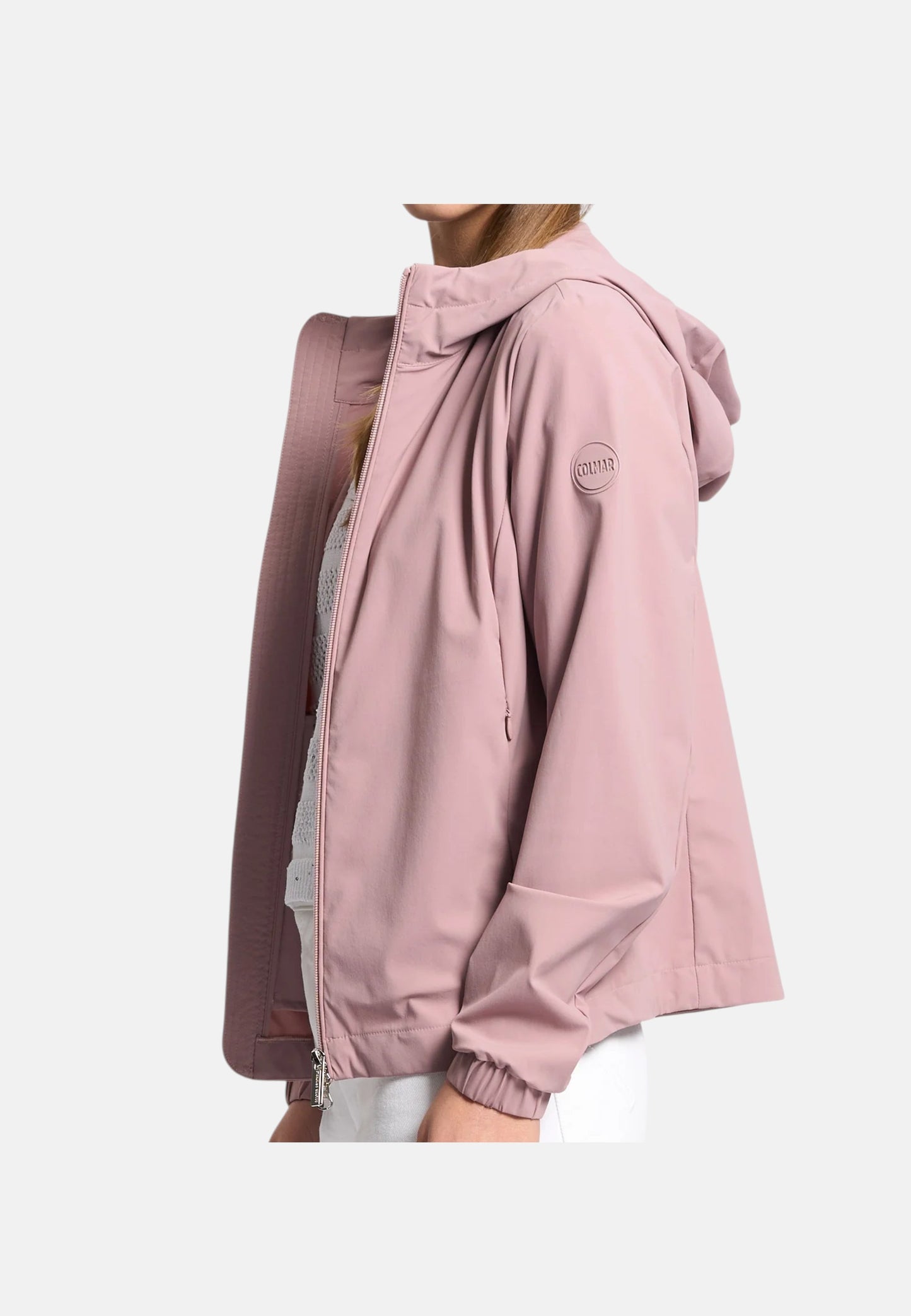 Colmar Women's Stretch Jacket 1914 Pink with Hood