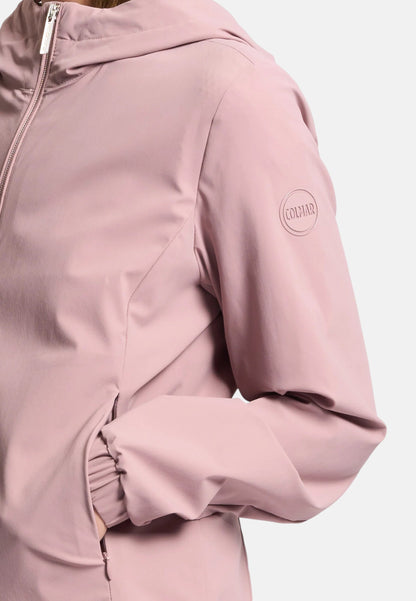 Colmar Women's Stretch Jacket 1914 Pink with Hood