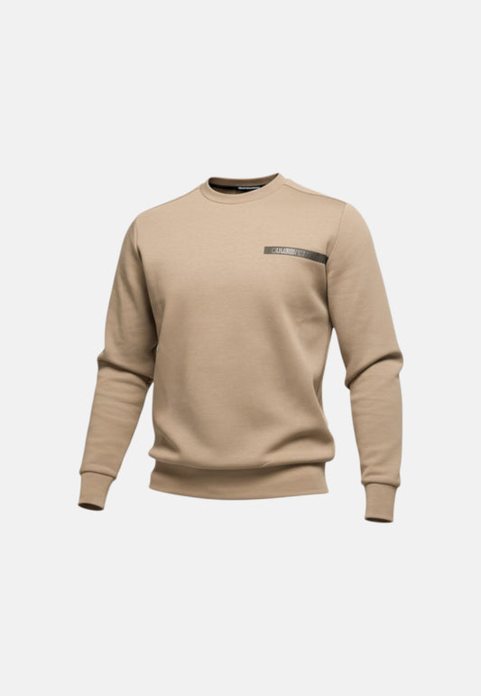 Colmar Felpa Uomo Girocollo 6126 Beige con Logo