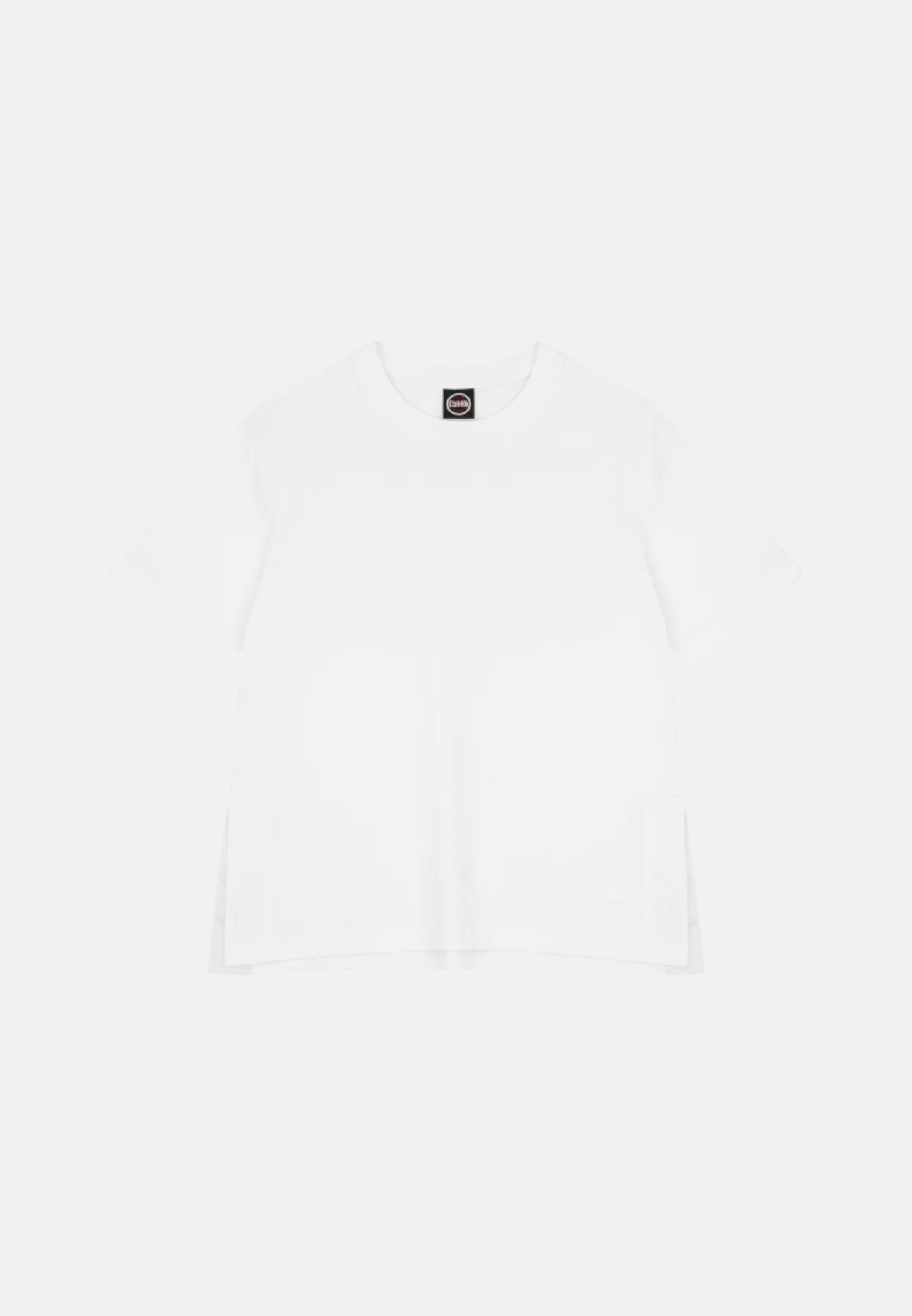 Colmar Originals Women's White T-shirt with Side Slits in Cotton Regular Fit 8672 6SH