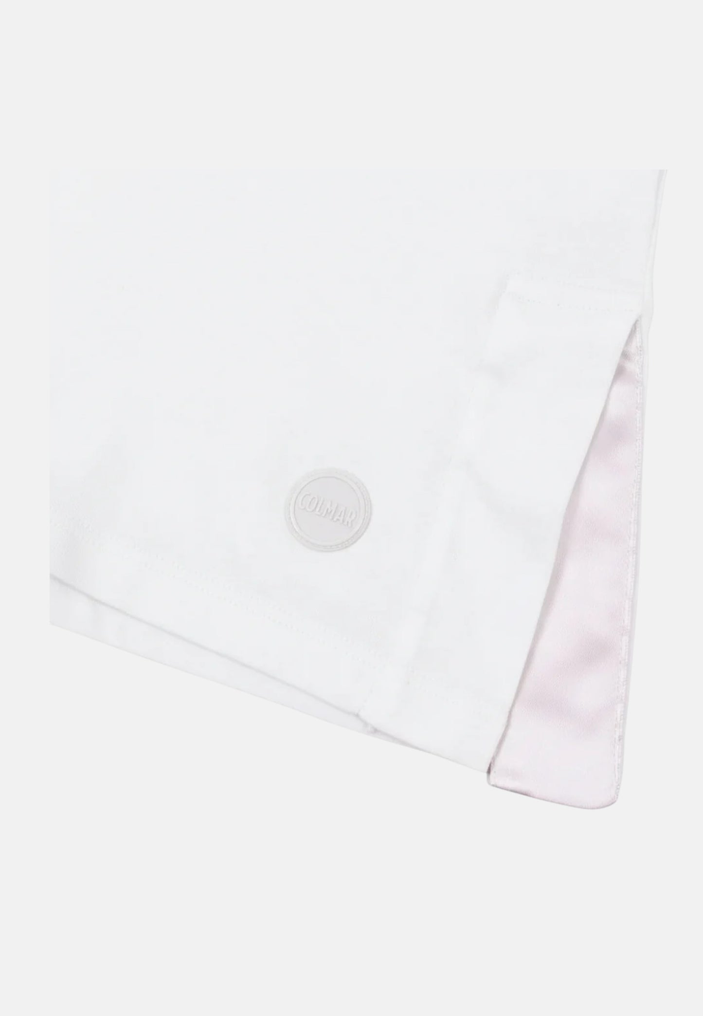Colmar Originals Women's White T-shirt with Side Slits in Cotton Regular Fit 8672 6SH