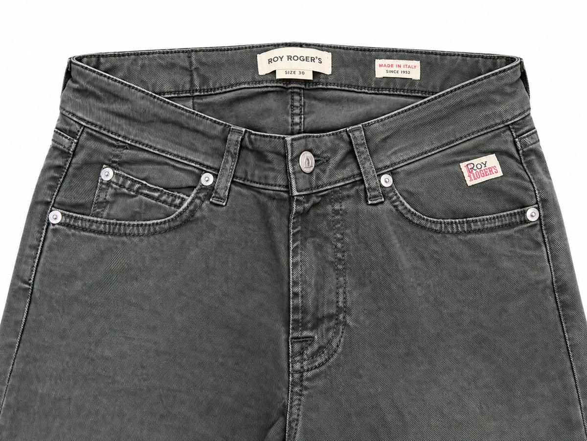 Roy Roger's JEANS uomo 517 Plain MAN Soft bull elast. Crow RRU089CS860127 C0242 - immagine 3
