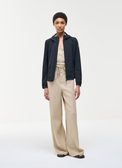 Colmar Damen-Stretchjacke 1914, Schwarz mit Kapuze