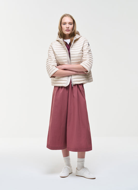 colmar giacca donna trapezio piumino leggero beige