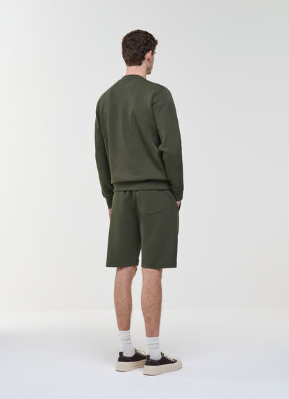 Colmar Felpa Uomo Girocollo 6126 Verde con Logo