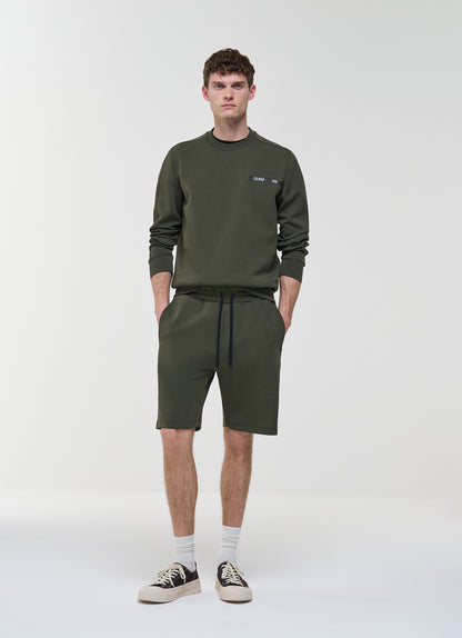 Colmar Felpa Uomo Girocollo 6126 Verde con Logo