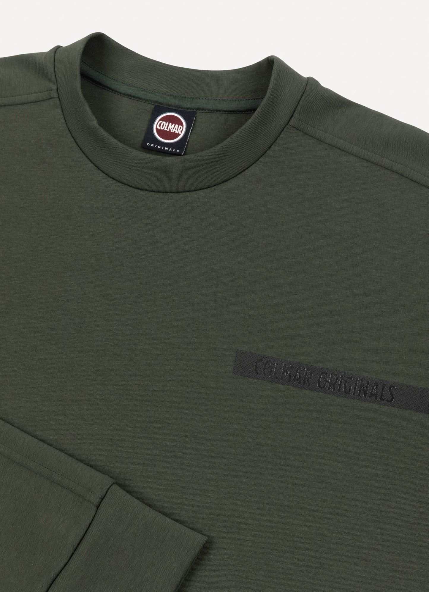 Colmar Felpa Uomo Girocollo 6126 Verde con Logo