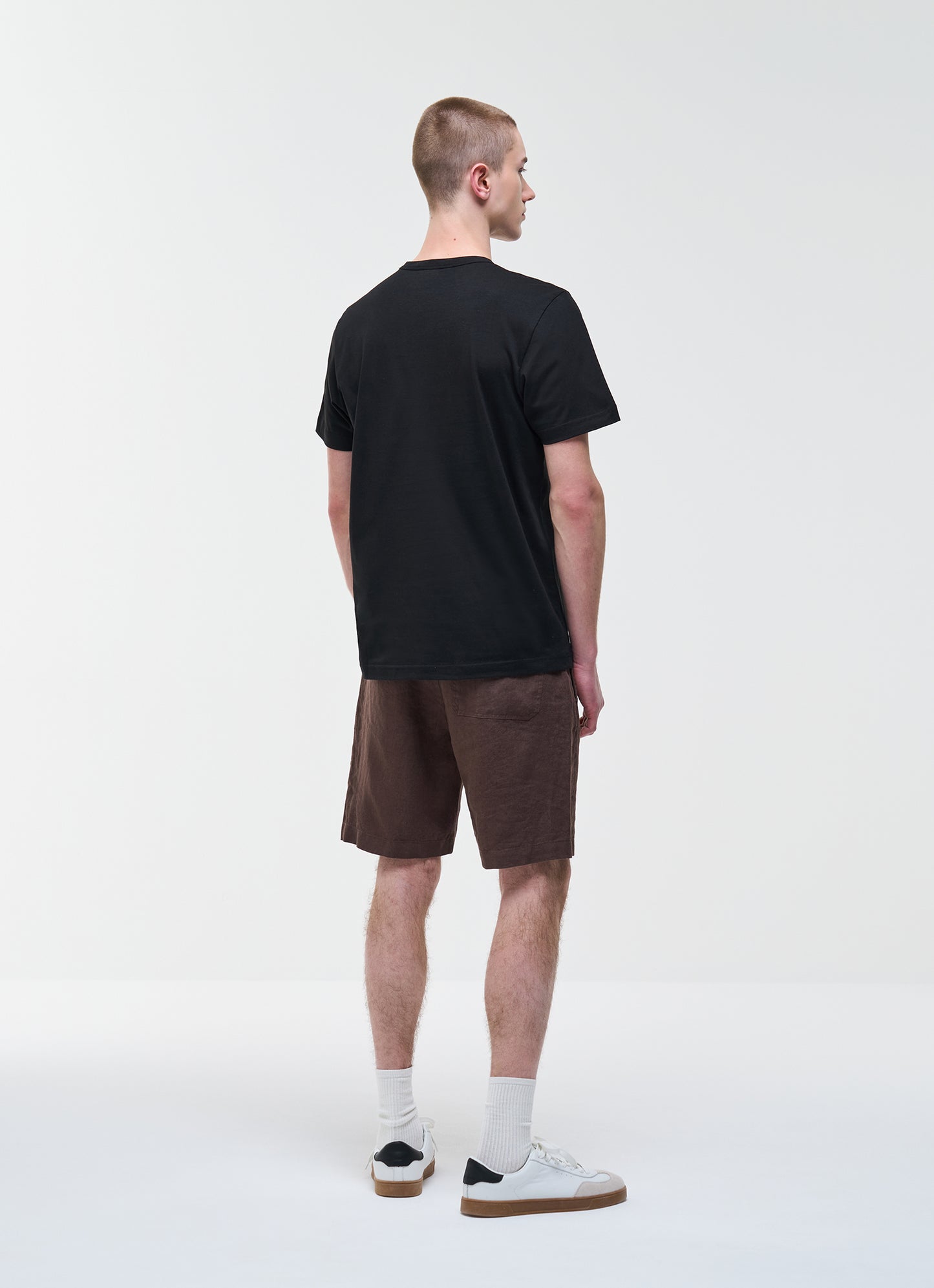 t-shirt Colmar uomo nera vista posteriore