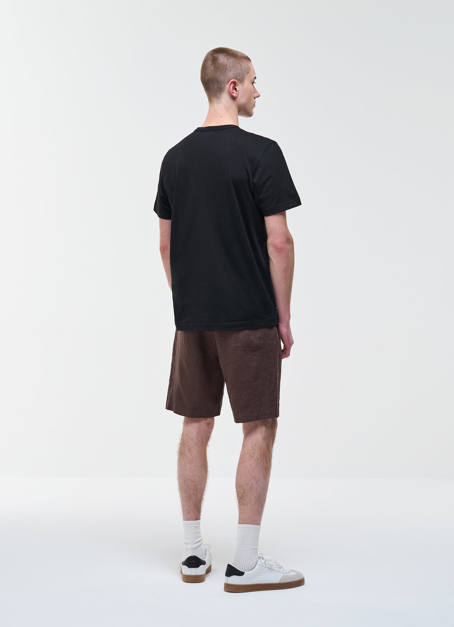 t-shirt Colmar uomo nera vista posteriore