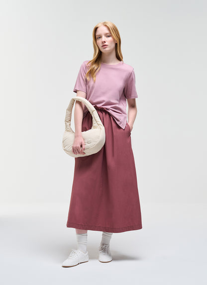 t-shirt Colmar donna rosa indossata outfit completo